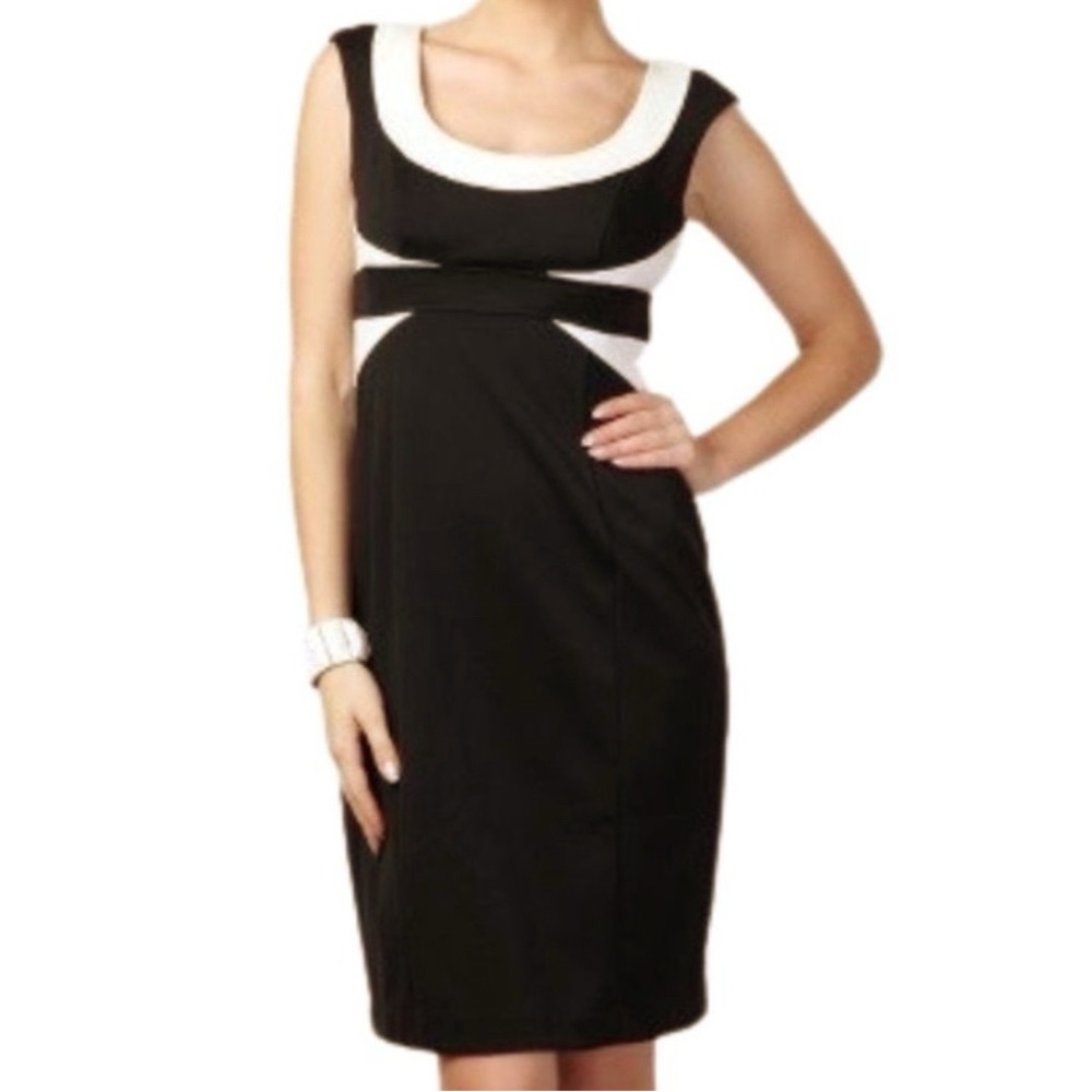 Maggy London Black and White Dress